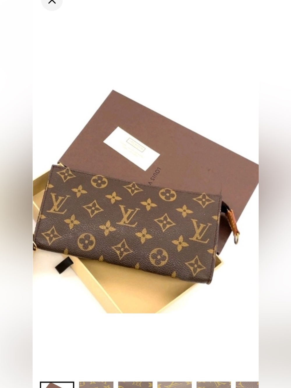 Authentic LOUIS VUITTON  Monogram  cosmetic pouch